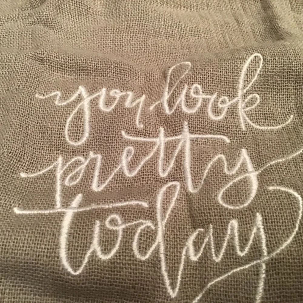 NWT Washcloth “You Look Pretty Today”